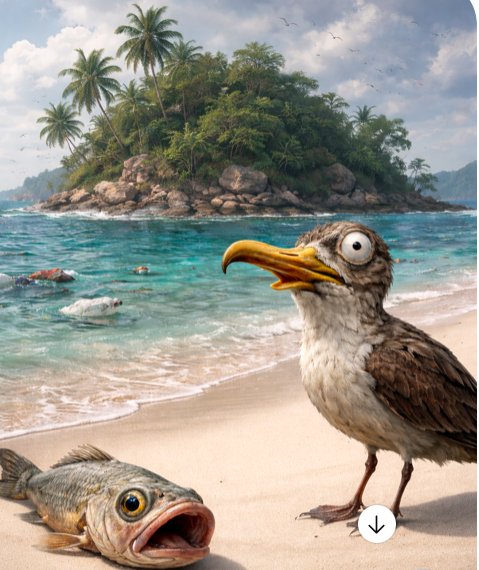 Ilha cor de cinza