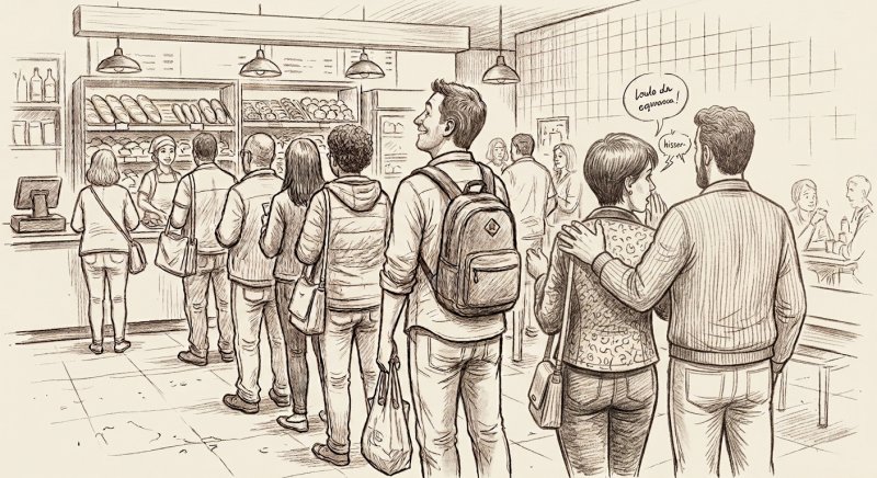Fila de padaria